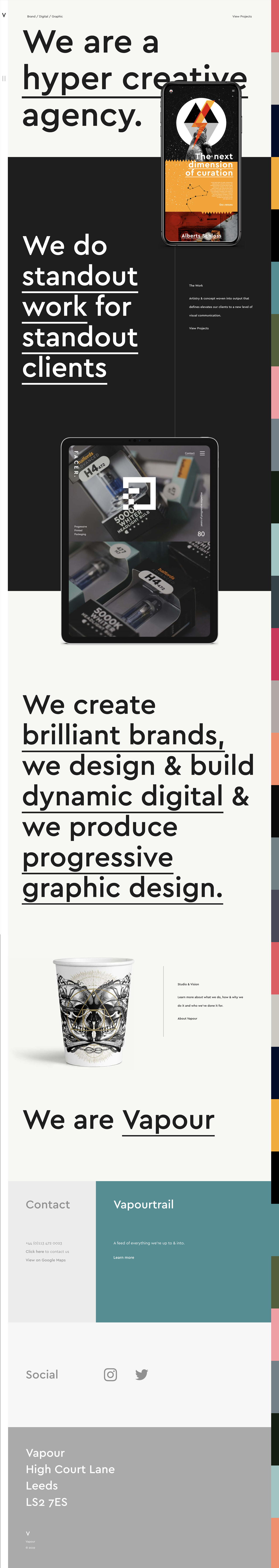 Vapour Creative Website Design
